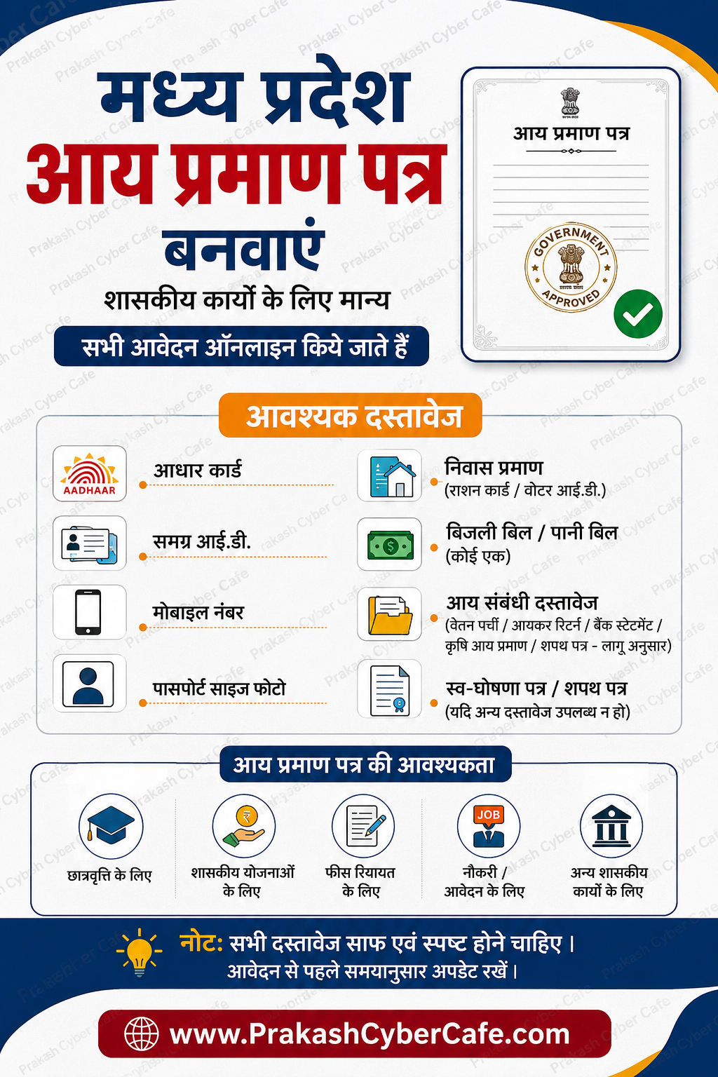 आय प्रमाणपत्र