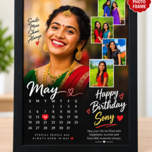 Customized Birthday Calendar Photo Frame – A4